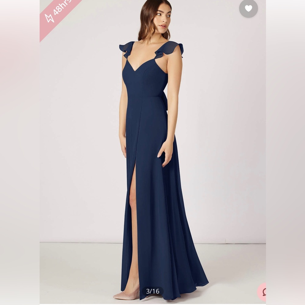 Azazie Everett Bridesmaid Dress - Dark Navy